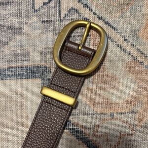 Aritzia Brown Leather Belt - medium